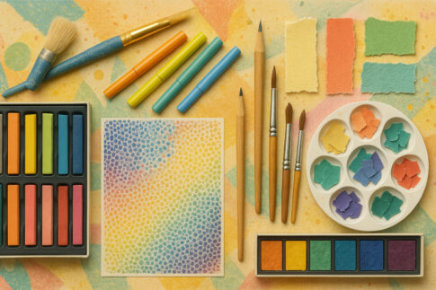 ヒーリングアート画材道具イメージ