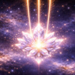 グラウンディングの接続先イメージ|地球の中心にあるクリスタルとつながる光のコード