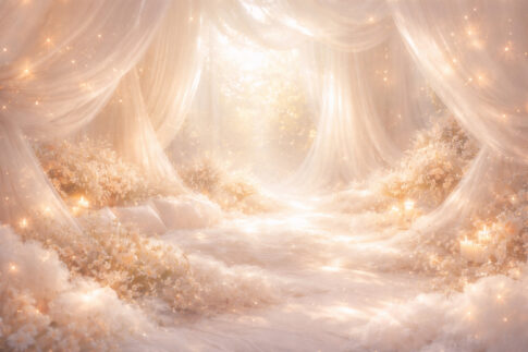 光に包まれたやわらかな空間と心地よい境界線を思わせる風景