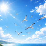青空を自由に飛ぶ鳥。自分軸で生きることで得られる自由と軽さのイメージ